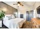 Large bedroom with a safe, dresser, and ceiling fan at 530 Denton Ave, Chester, SC 29706