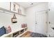 Convenient mudroom with built-in bench seating and storage at 14421 Autumncrest Rd # 3, Huntersville, NC 28078