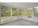 Spacious screened porch with view of backyard at 16803 Rudence Ct, Charlotte, NC 28278