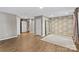 Finished basement with hardwood floors and a large walk-in closet at 169 Rimmer Farm Rd, Troutman, NC 28166