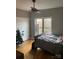 Bedroom with a queen bed and large window at 2818 Rockford Rd, Shelby, NC 28152