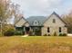 Two-story house with stone accents and a large front yard at 2818 Rockford Rd, Shelby, NC 28152