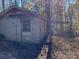 Exterior view of a small, detached outbuilding at 299 Stikeleather Rd, Hiddenite, NC 28636