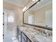 Double vanity bathroom with granite countertops at 7919 Concord Hwy, Monroe, NC 28110