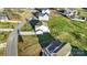 Aerial view of a house with a large backyard at 113 Dublin Ct, Statesville, NC 28677