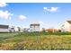 Large backyard with green grass and mature trees at 113 Dublin Ct, Statesville, NC 28677