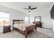 Bedroom with a double bed, dresser, and ceiling fan at 113 Dublin Ct, Statesville, NC 28677
