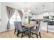 Dining room with wooden table and gray chairs at 113 Dublin Ct, Statesville, NC 28677