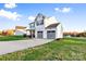 Two-story house with gray accents, double garage, and landscaped lawn at 113 Dublin Ct, Statesville, NC 28677