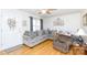 Living room with hardwood floors, comfortable seating, and natural light at 1188 Rainbow Cir, Catawba, SC 29704