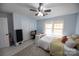 Bright bedroom with double bed, closet, and workspace at 1106 Chandler Dr, Rock Hill, SC 29732