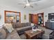 Spacious living room featuring a sectional sofa and coffee table at 501 W Maryland Ave, Bessemer City, NC 28016