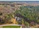 Aerial view showing house, pool, and wooded lot at 700 Top Ridge Ln # 23, Clover, SC 29710