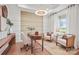 Spacious home office with built-in shelving and hardwood floors at 1037 Kinship Dr # 75, Lancaster, SC 29720