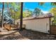 Backyard with deck and surrounding trees at 11116 Vista Canyon Dr, Charlotte, NC 28226
