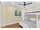 Bedroom with a bunk bed and plenty of floor space at 11116 Vista Canyon Dr, Charlotte, NC 28226