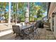 Deck with seating for outdoor dining and grilling area at 11116 Vista Canyon Dr, Charlotte, NC 28226