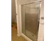 Clean bathroom with a shower and tile floor at 2484 Shelton Ave, Statesville, NC 28677