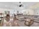 Open concept living area with kitchen and dining views at 6920 Stillmeadow Dr, Charlotte, NC 28277