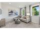 Finished basement with comfy couch and plenty of space at 7112 Brookview Ln, Sherrills Ford, NC 28673