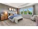 Spacious bedroom with large windows and stylish decor at 7112 Brookview Ln, Sherrills Ford, NC 28673