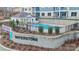 Community pool with adjacent pool house and seating area at 7112 Brookview Ln, Sherrills Ford, NC 28673