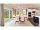 Modern dining room with hardwood floors and access to the kitchen at 8024 Plymouth Dr, Sherrills Ford, NC 28673