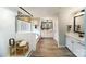 Spa-like bathroom with soaking tub, walk-in shower, and double vanity at 8024 Plymouth Dr, Sherrills Ford, NC 28673