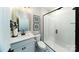 Small bathroom with shower and single vanity at 8024 Plymouth Dr, Sherrills Ford, NC 28673
