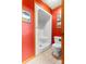 Small bathroom with a shower stall and toilet at 143 Ponokah Ln, Statesville, NC 28677