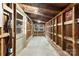 Unfinished basement with concrete floor and ample storage at 1244 Delview Rd, Cherryville, NC 28021