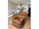 Brown recliner chair in living room, overlooking the kitchen at 817 Salem Church Rd, Lincolnton, NC 28092