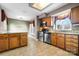 Kitchen with stainless steel appliances and granite countertops at 1623 12Th Ne St, Hickory, NC 28601