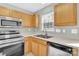 View of kitchen sink and cabinets at 1920 Billingsville School Ct, Charlotte, NC 28214