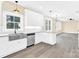 Modern kitchen with stainless steel appliances and granite countertops at 2668 Polo Ln, Maiden, NC 28650