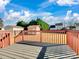 Spacious back deck overlooking a fenced backyard at 5136 Wheat Sw Dr, Concord, NC 28027