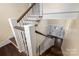 View of staircase leading to the front door at 305 Elm St, Lancaster, SC 29720