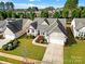 Aerial view of single-story home and landscaping at 4022 Blackburn Ct, Fort Mill, SC 29707
