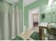Guest bathroom with shower/tub combo and a view of another bedroom at 4022 Blackburn Ct, Fort Mill, SC 29707