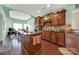 Eat-in kitchen with center island, granite counters, and stainless appliances at 4022 Blackburn Ct, Fort Mill, SC 29707