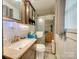 Clean bathroom, shower stall, and vanity with modern fixtures at 504 N Pine Ln, Wadesboro, NC 28170