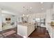 Modern kitchen with stainless steel appliances and island at 4014 Fall Oak Ter, Indian Land, SC 29707