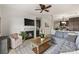 Living room with sectional sofa and fireplace at 907 Southwest Dr, Davidson, NC 28036
