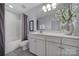 Bathroom with double vanity and shower/tub combo at 113 Link Rd, Belmont, NC 28012