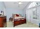 Cozy bedroom with a charming wooden bed frame and large window at 1811 Charter Dr, Rock Hill, SC 29732