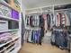 Large walk-in closet with ample shelving and hanging space at 390 Cal Kennedy Rd, Cleveland, NC 27013