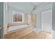 Bathroom with soaking tub and separate shower at 157 Montibello Dr, Mooresville, NC 28117