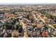 Wide aerial view of neighborhood with autumn foliage at 157 Montibello Dr, Mooresville, NC 28117