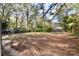 Large backyard with pine straw groundcover and trees at 403 N Ransom St, Gastonia, NC 28052