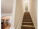 Carpeted staircase leading to the upper level of the home at 4309 Macey Ln, Rock Hill, SC 29732